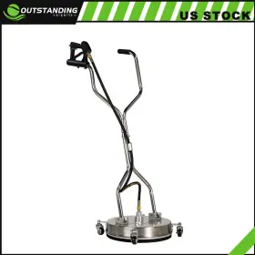 Ou180527parts Outstanding-carparts 16.5 Inch Pressure Washer Surface Cleaner With Handles And 4 Spinner Wheels