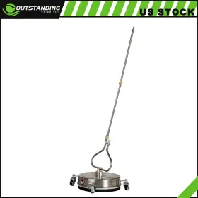 Ou180529parts Outstanding-carparts 13.7 Inch Pressure Washer Surface Cleaner With 4 Wheels Stainless Steel Brand New