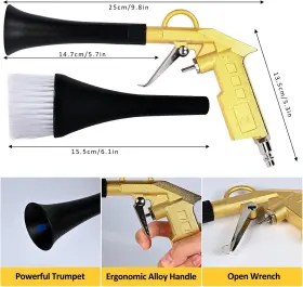 Pq001 Oykaige Car Cleaning Gun - High Pressure Air Detailing Kit With Interior #2