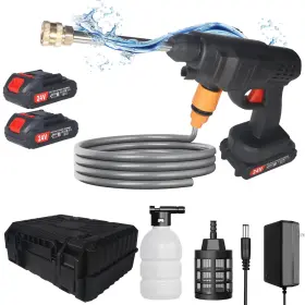 Paddsun 445000272249 Cordless Electric High Pressure Water Spray Car Gun Portable Washer