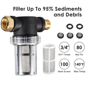 Paddsun 883148450568 Water Garden Hose Inlet Filter Pressure Washer Washing Machine Sediment New