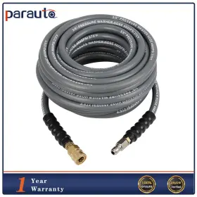 Pa18008ra194e Parautostore High Pressure Washer Hose 50ft 4800 Psi Non-marking 3/8 Inch Quick Connection