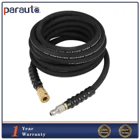 Pa18031ra219b Parautostore 25ft Pressure Washer Hose 4000psi 1/4 Inch Hot/cold Water Replacement Extension