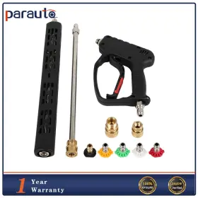 Pa18056ra185b Parautostore 5000psi High Pressure Power Washer Spray Gun Wand Lance Nozzle Tips Kit M22