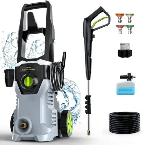 Patoolio 744110322149 Pressure Washer 4800psi 3.0 Gpm Max Electric Power With Foam Cannon 48ft