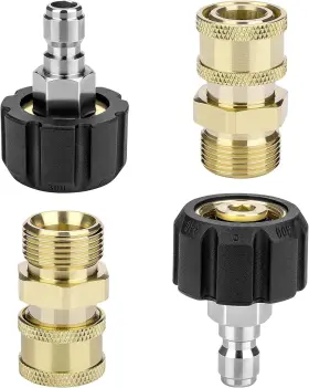 Gaoyashuiqiangjietou2pair Petutu Pressure Washer Adapter Set 2 Pair M22 M22-14mm 1/4ftft Quick Connect