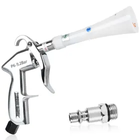 Hcl-13 Phepetroll Air Blow Gun Car Detailing Dry Cleaning Soft Hose -1 Nozzle White