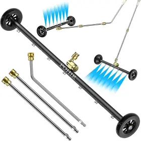 7k-xdq-tz Pohir 24 Inch Pressure Washer Undercarriage Cleaner 4000psi Under Car Broom