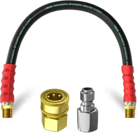 Gsg-2ft-g-3 Pohir Gsg-2ft-g-3#8-kc 2ft 3/8 Inch Pressure Washer Hose 4800psi 2-braid Power Wire