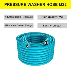 Qlfbg-50ft-w-1 Pohir Qlfbg-50ft-w-1#4-lw-kctz 50ft 1/4 Inch Pressure Washer Hose 4000psi Flexible Power Extension M22 #2