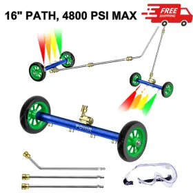Wm-xdq-4k-msl Pohir 2in1 Undercarriage Pressure Washer Attachment Pro Max 16 Inch Quick Connect 4800 Psi
