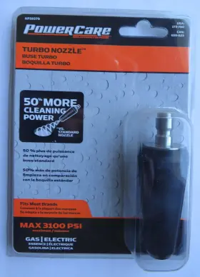 Ap31079 Power Care Turbo Nozzle For Gas/electric Pressure Washers