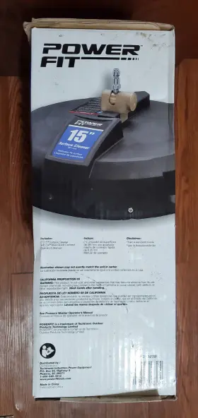 Ek-1826 Power Fit 15 Inch 3300psi Surface Cleaner Gas Pressure Washer Open Box With Manuel #2