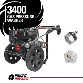 Powerwasher Pw61431-s 3400 Psi 2.5 Gpm Gas Pressure Washer 5 In 1 Nozzle Soap Tank