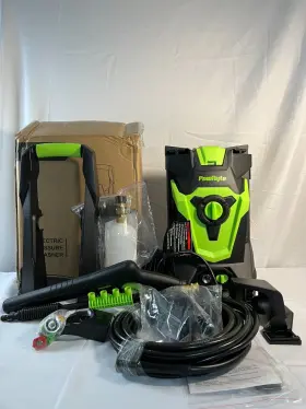 P2g85tb1 Powryte Green Black Foam Cannon Electric Pressure Washer