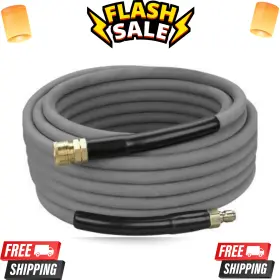 Pressure Pro 709257514574 New Washer Hose 50ft 4000psi Gray Non Marking Cover Couplers