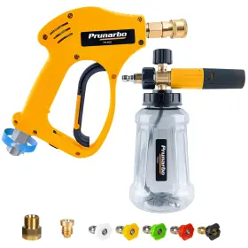 Pr-m02 Prunarbo Snow Foam Cannon For Pressure Washer Heavy Duty Brass Car Wash Swivel Gun 56 Pr-m02 Prunarbo Snow Foam Cannon For Pressure Washer Heavy Duty Brass Car Wash Swivel Gun 56