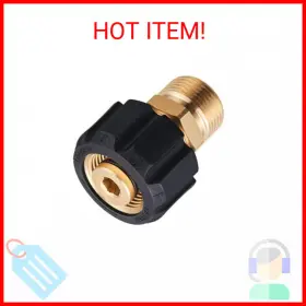 Pwaccs 711181660838 Pressure Washer Adapter M22 15mm Female To 14mm Male Fitting Power