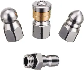 Pc08 Pwaccs Sewer Jetter Nozzle For Pressure Washer Stainless Steel Drain Cleaning T