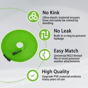 3600 Pwaccs Pc18 Pressure Washer Hose For Power Psi Kink Resistant Pre #3