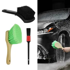 Qph7284 Qztyty 3pcs Wheel Rim And Tire Brush Set 0.33 Ounce Pack Of 3 Light Green