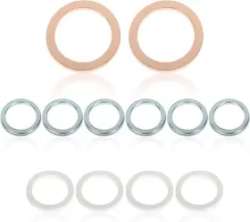 1402fdxfydq002 Racoona 12pcs Crush Washer Kit Transfer And Differential Case Drain Plug W