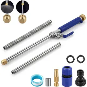 Raddile 711181745450 High Pressure Power Washer Wand Watering Sprayer Cleaning Tool Hydro Jet Water