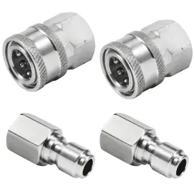 750299 Raincovo Pressure Washer Quick Connect Fittings 3/8 Inch Adapter Set Stainless