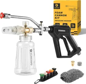 Fmgw6 Raincovo Foam Cannon With Short Pressure Washer Gun Dual Connector Accessories Snow Soa