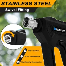 Gdl72h9 Raincovo Pressure Washer Gun With Swivel Short Wand High Power #3