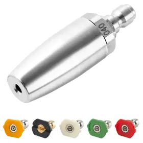 Nozzle-03 Raincovo Turbo Nozzle Pressure Washer Tips Rotating With 5 Power