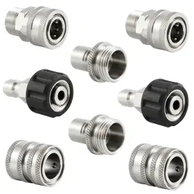 Rcc05rv Raincovo Pressure Washer Quick Connect Kit M22 To 3/8 Adapter 8pk