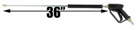 Cs-314-001000 Raptor Blast 4000 Psi Pressure Washer Trigger Gun And 36 Inch Lance Combo #2