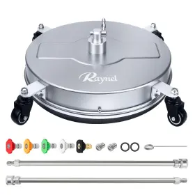 Rs-005 Raynel 18ftft Pressure Washer Surface Cleaner With 4 Wheels Stainless Steel Housing