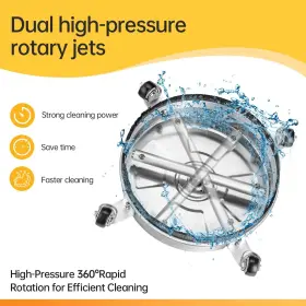Realyou 648722930290 14 Inch Pressure Washer Surface Cleaner With 4 Wheels Stainless Steel Su #3