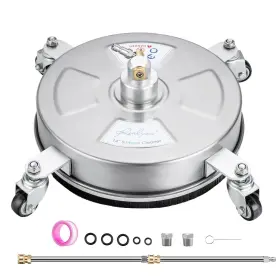 Realyou 648722930290 14 Inch Pressure Washer Surface Cleaner With 4 Wheels Stainless Steel Su