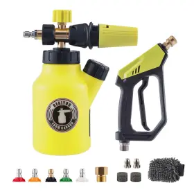 Realyou 648722930733 Pressure Washer With Foam Cannon Car Wash Kit 1/4 Inch Quick Connector 5 P