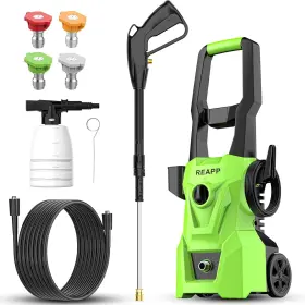 Reapp1001 Reapp 796647567296 Electric Pressure Washer Foam Cannon 4 Quick Connect Nozzles 3000 Psi