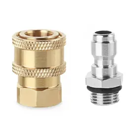 M14x1.5 Recdec 774113183027 2 Pack Pressure Washer Adapter Set Quick Connect Kit 14mm To 1/4 Inch
