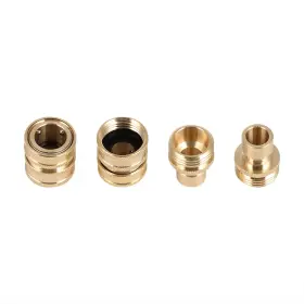 Redhare R18037ed193hare 3/4 Inch Garden Hose Quick Connect Water Fit Brass Female Male Connector 2pcs