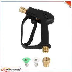 R18037ed221hare Redhare 1/4 Inch High Pressure Washer Gun 4000 Psi Car Wash Foam Spray Short Wand With Nozzle