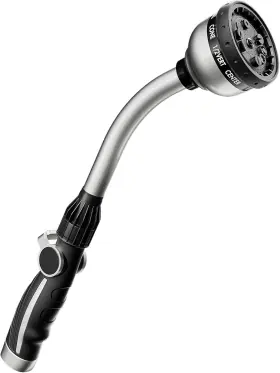 O-hn-3w-bk1 Restmo Watering Wand Metal Heavy Duty Garden Hose With 10 Spray