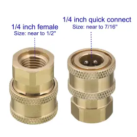 Ridge Washer 714453190330 Pressure Coupler Brass Fittings 1/4 Inch Quick Connect To Female Npt #3