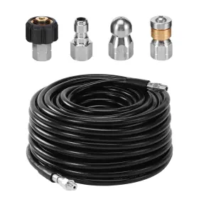 Br017-3 Ridge Washer Sewer Jetter Kit Pressure 100ft 1/4 Inch Hose Rotating Nozzle 3600psi