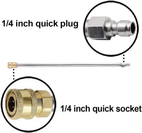 Ejx-414 Ridge Washer Pressure Extension Wand 17 Inch Stainless Steel 1/4 Qu #3