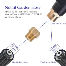 Plu-18 Ridge Washer Pressure Gun With Replacement Extension Wand High Power M22 #3
