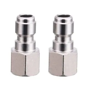 Plu-21 Ridge Washer Pressure Couplers 1/4 Quick Connect Plug To Female Npt Thread Fitting