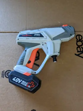 Ldg-hero-h4 Rockpals Cordless Pressure Washer Gun 1 X 40v Batteries - White
