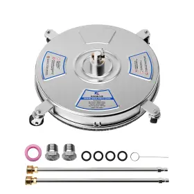 Us04n000016-00 Roomark 18 Inch 4000psi Pressure Washer Surface Cleaner With 2 Extension Wands Wheels