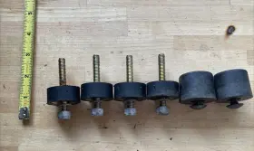 91834030 Rubber Mounts Set Of 4 Isolator Dampener Replaces Karcher Plus 2 Feet Bumpers